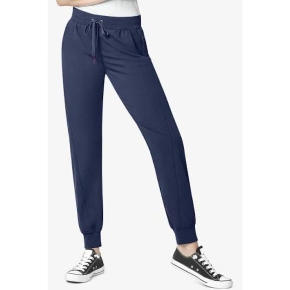 NWT WonderWink Aero 5329 Navy Blue Scrub Joggers Womens XL Modern Fit